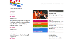 Desktop Screenshot of koegemusikskole.dk