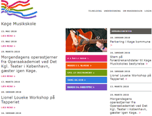 Tablet Screenshot of koegemusikskole.dk